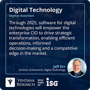 Through 2025, software for digital technologies will empower the enterprise CIO to drive strategic transformation, enabling efficient operations, informed decision-making and a competitive edge in the market.