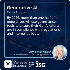 By 2026, more than one-half of enterprises will use governance tools to ensure their GenAI efforts are in compliance with regulations and internal policies.