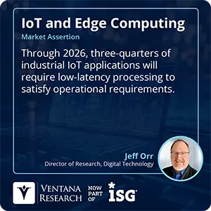 Through 2026, three-quarters of industrial IoT applications will require low-latency processing to satisfy operational requirements.