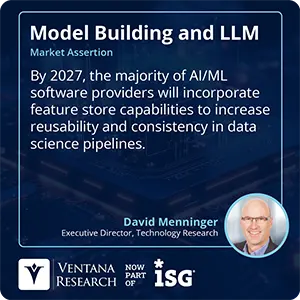 By 2027, the majority of AI/ML software providers will incorporate feature store capabilities to increase reusability and consistency in data science pipelines.